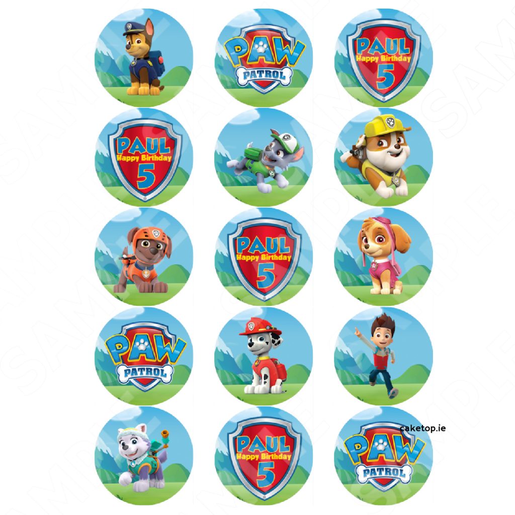 Paw Patrol Edible Cake Toppers Edible Picture Caketop Ie