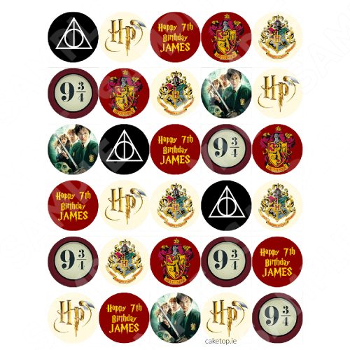 Harry Potter Edible Cake Toppers