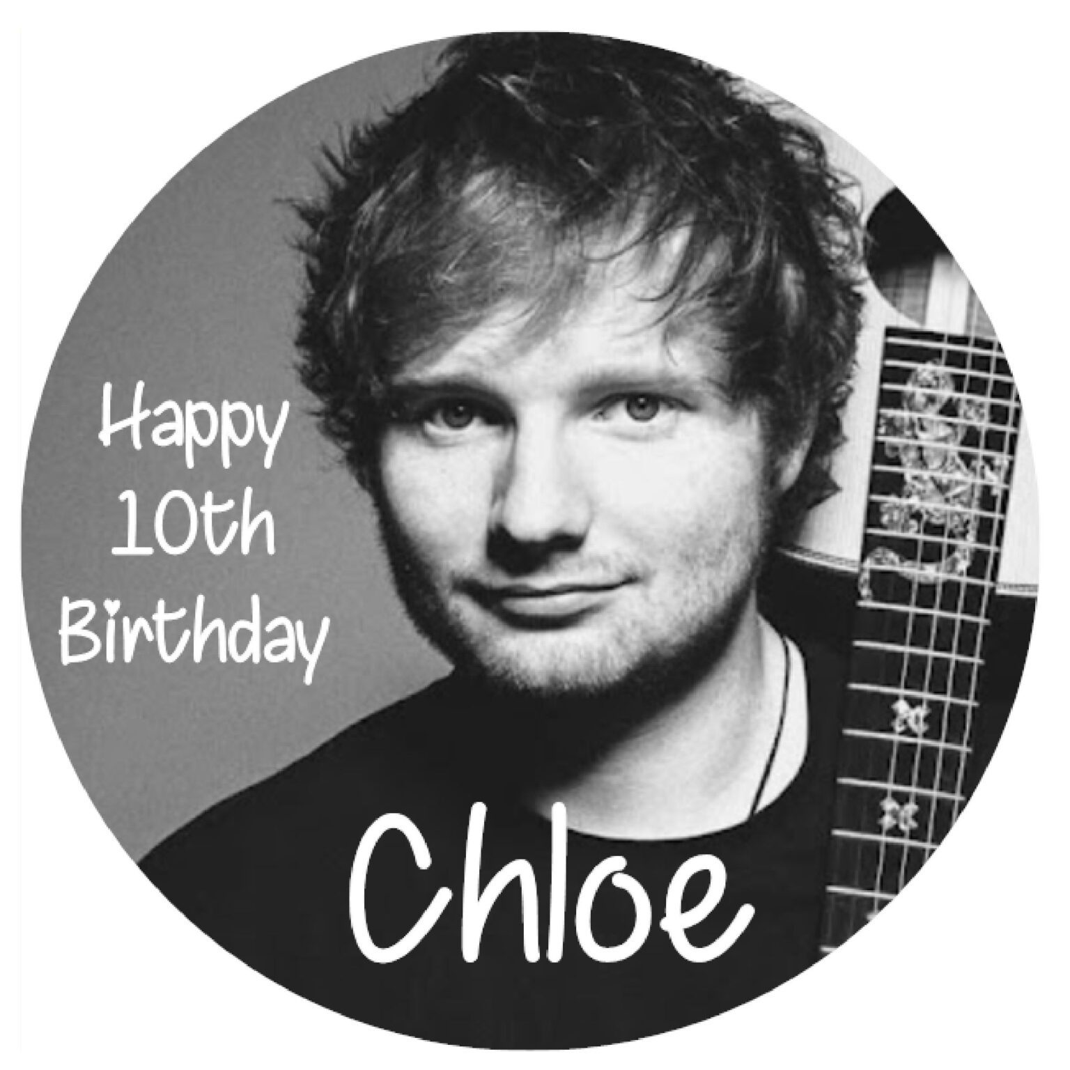 Ed Sheeran Edible Print | Edible Picture | Caketop.ie 