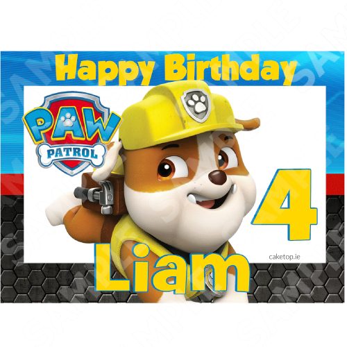 Paw Patrol Edible Cake Topper