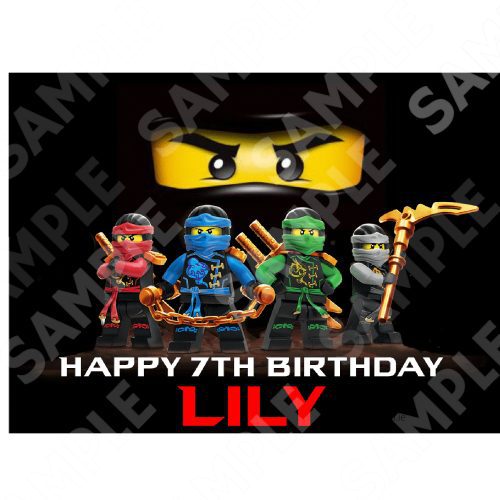 Ninjago Edible Cake Topper