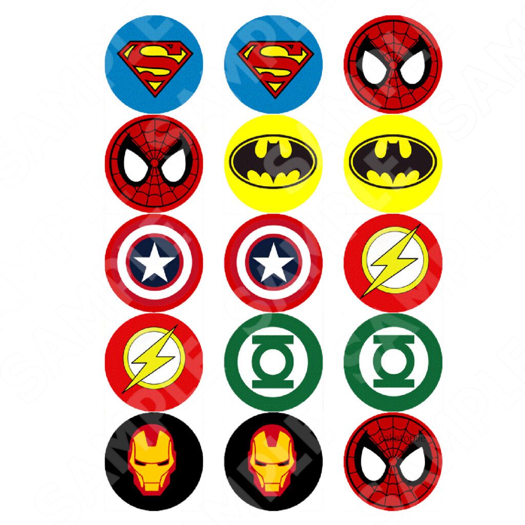 Superheros Edible Cake Toppers | Edible Picture | Caketop.ie