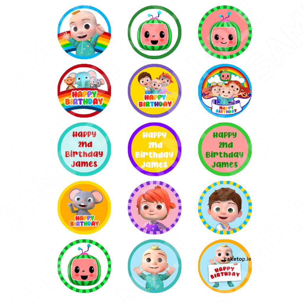 Cocomelon | Edible Cake Toppers | Edible Picture | Caketop.ie