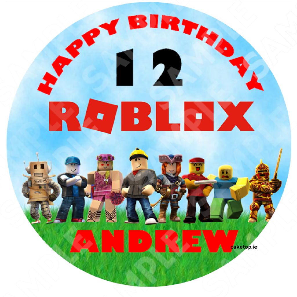 Roblox Edible Cake Topper | Edible Picture | Caketop.ie