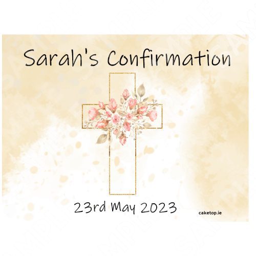 Confirmation Edible Cake Topper