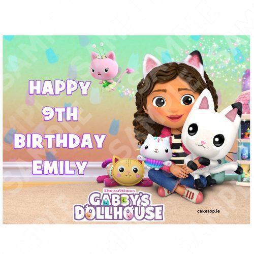 Gabbys Dollhouse Edible Cake Topper