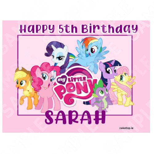 My Little Pony Edible Cake Topper