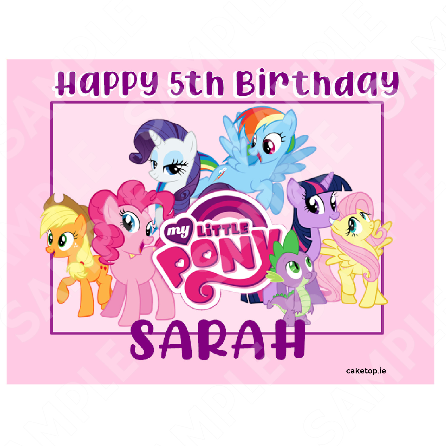 My Little Pony Pinkie Pie, Fluttershy and Rainbow Dash Edible Cake Topper  Image ABPID00075 - Walmart.com