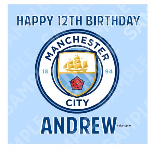 Man City Edible Cake Topper