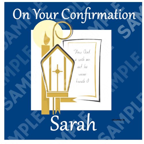 Confirmation Edible Cake Topper