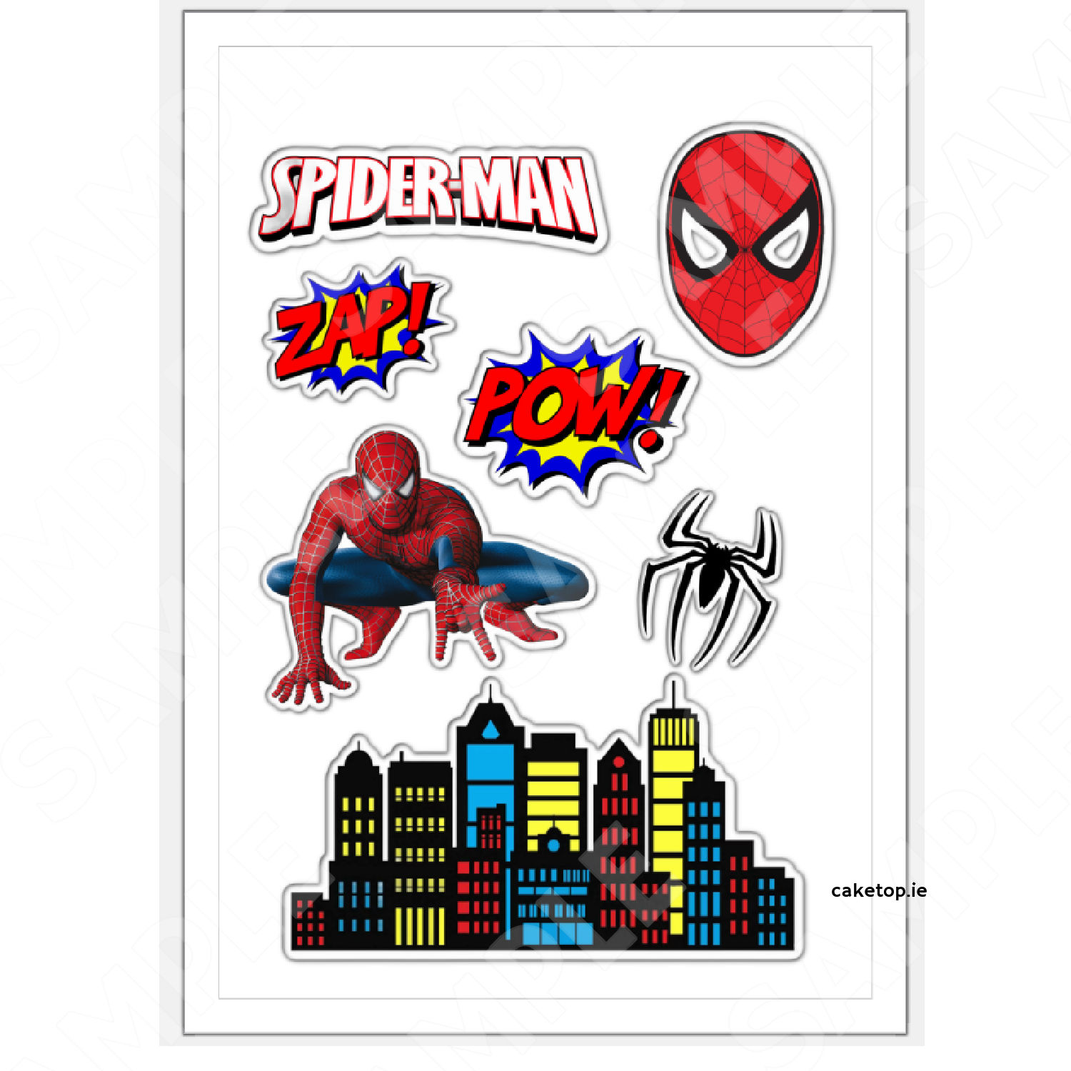 Spiderman Printing Image Cake For Boys