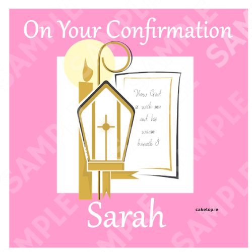 Confirmation Edible Cake Topper