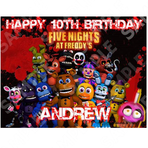 Five Nights at Freddy's Edible Print | Edible Cake Toppers