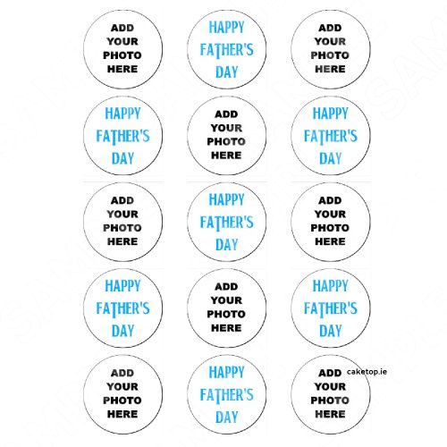 Add your photo Fathers DayEdible Cake Topper