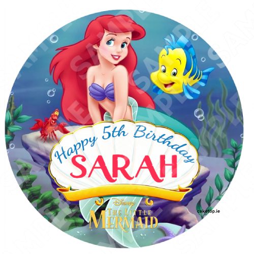 The Little Mermaid Edible Cake Topper