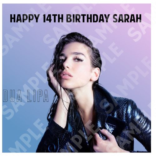 Dua Lipa Edible Cake Topper