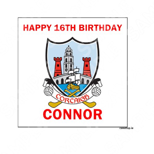 Cork GAA Edible Cake Topper