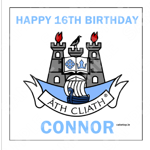 Dublin GAA Edible Cake Topper