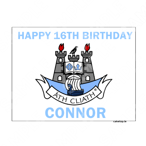 Dublin GAA Edible Cake Topper