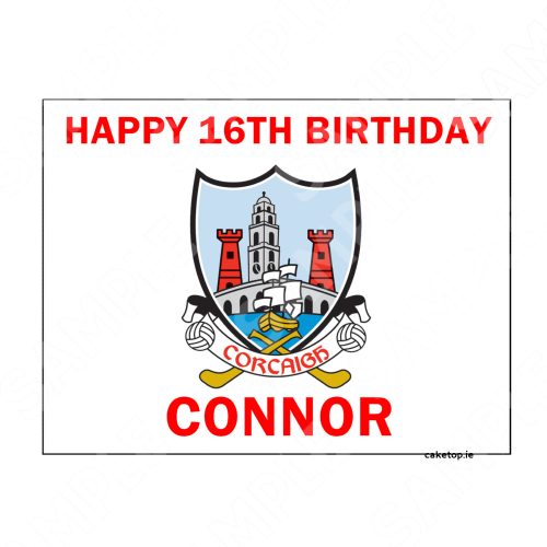 Cork GAA Edible Cake Topper