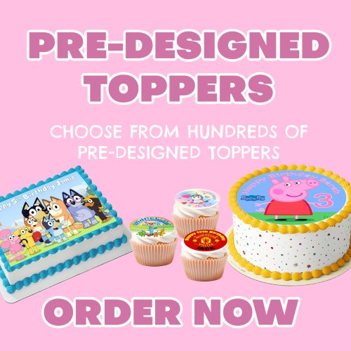 Pre-Designed Cake Toppers