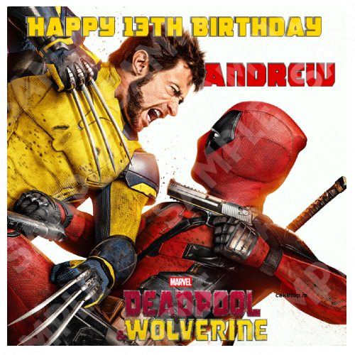 Deadpool Edible Cake Topper