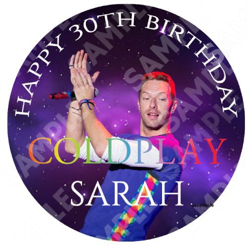 Coldplay Edible Cake Topper