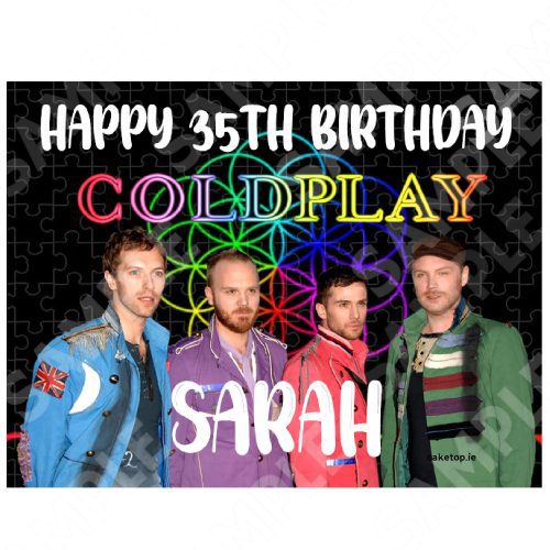 Coldplay Edible Cake Topper