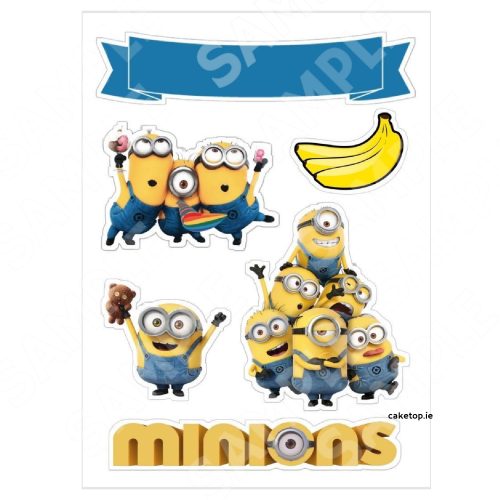 Minions Edible Cake Topper