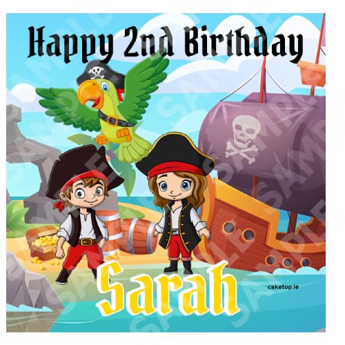 Pirates Edible Cake Topper