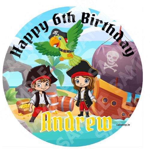 Pirates Edible Cake Topper