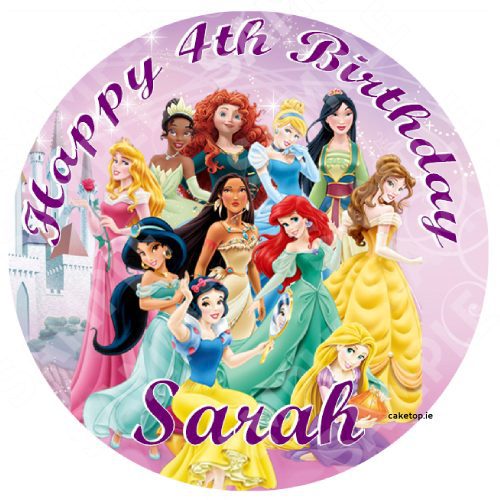 Disney Princess Edible Cake Topper