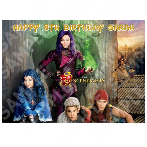 Descendants Edible Cake Topper