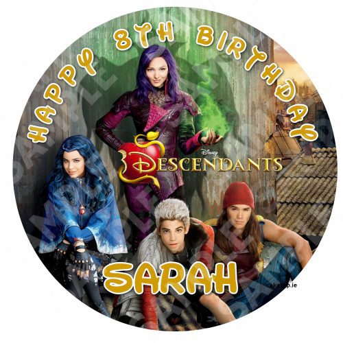 Descendants Edible Cake Topper