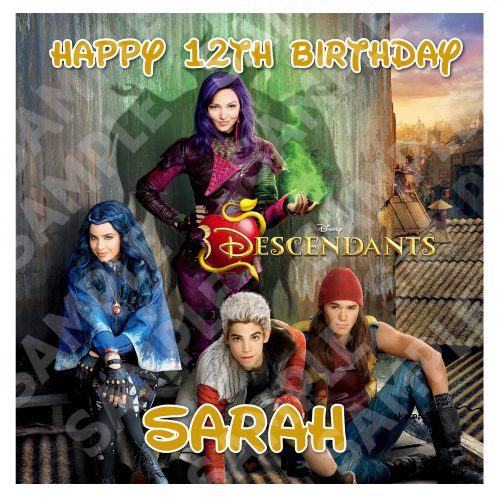 Descendants Edible Cake Topper