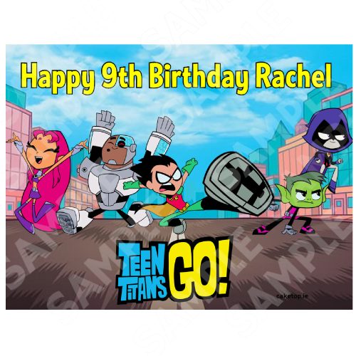 Teen Titans Edible Cake Topper