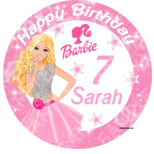 Barbie Edible Cake Topper