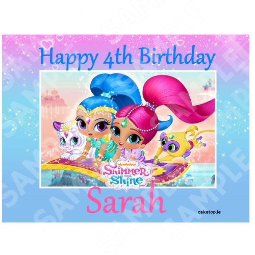 Shimmer & Shine Edible Cake Topper