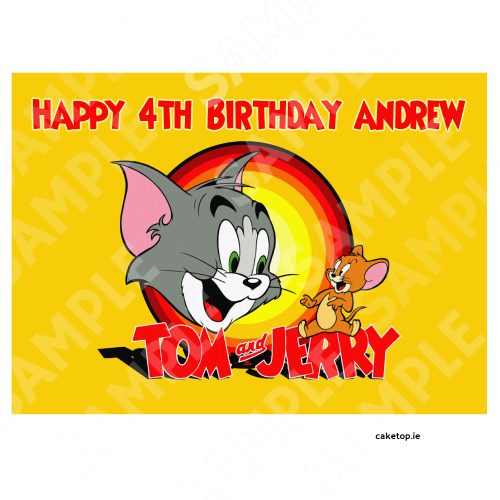 Tom & Jerry Edible Cake Topper