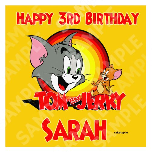 Tom & Jerry Edible Cake Topper