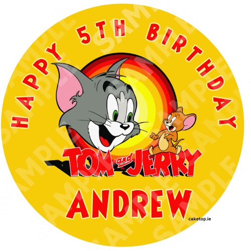 Tom & Jerry Edible Cake Topper