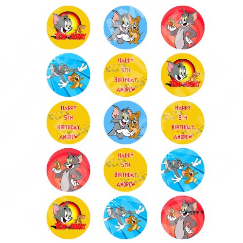 Tom & Jerry Edible Cake Topper