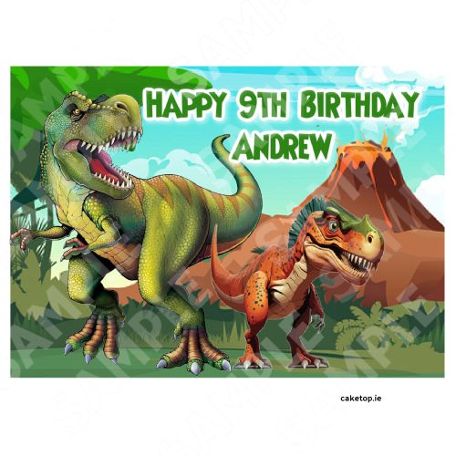 Dinosaur Edible Cake Topper