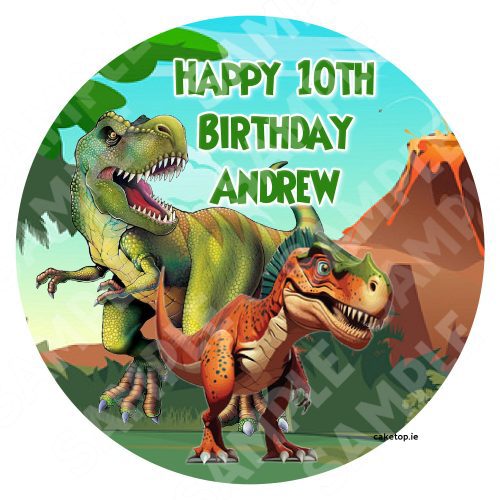 Dinosaur Edible Cake Topper