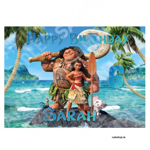 Moana Edible Cake Topper