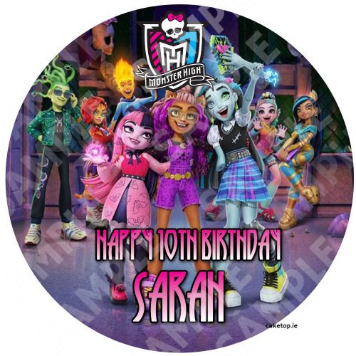 Monster High Edible Cake Topper