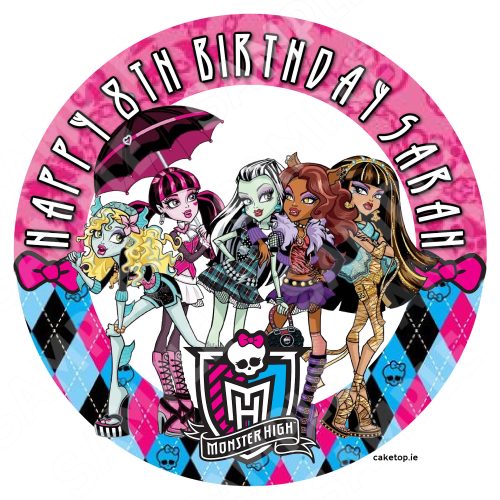 Monster High Edible Cake Topper