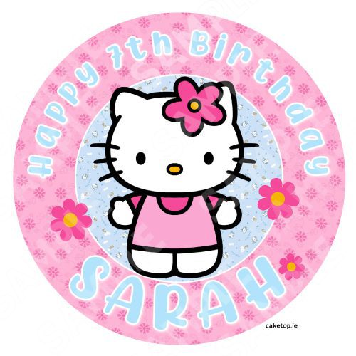 Hello Kitty Edible Cake Topper