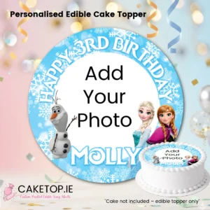 add photo Frozen Edible Cake Topper