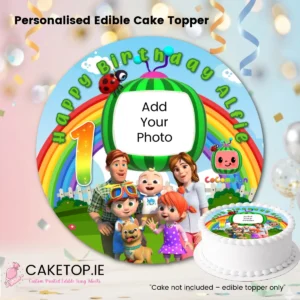 add photo Cocomelon Edible Cake Topper